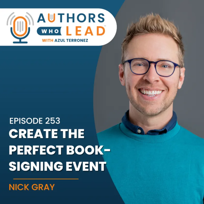 header text: create the perfect book-signing event