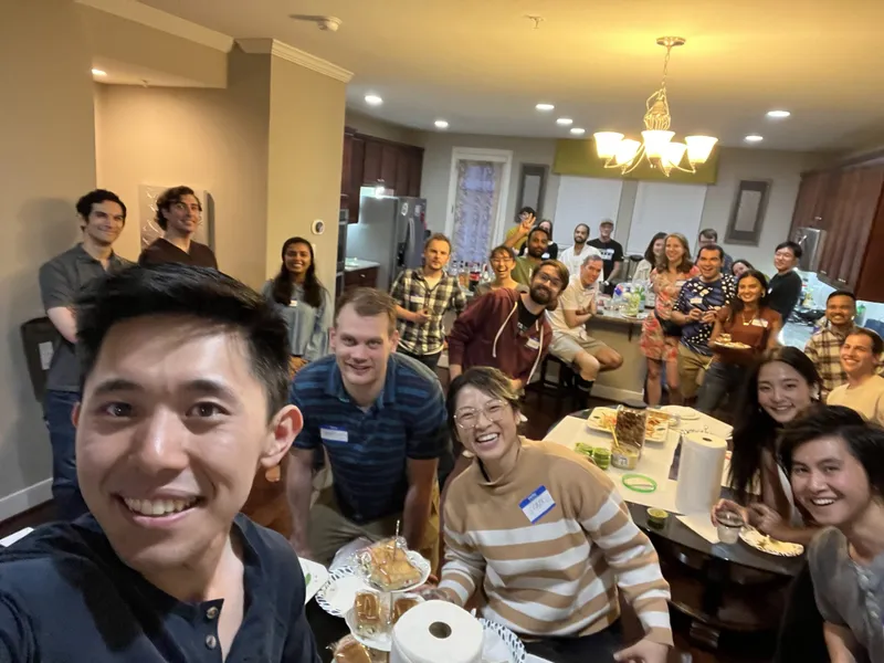 group photo of people with name tags