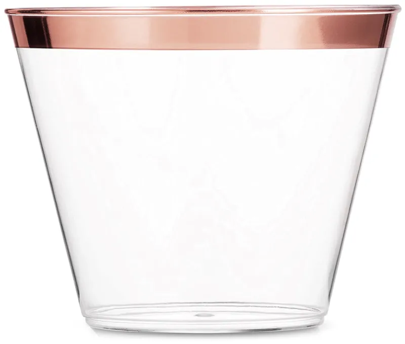 Plastic party cup, bronze