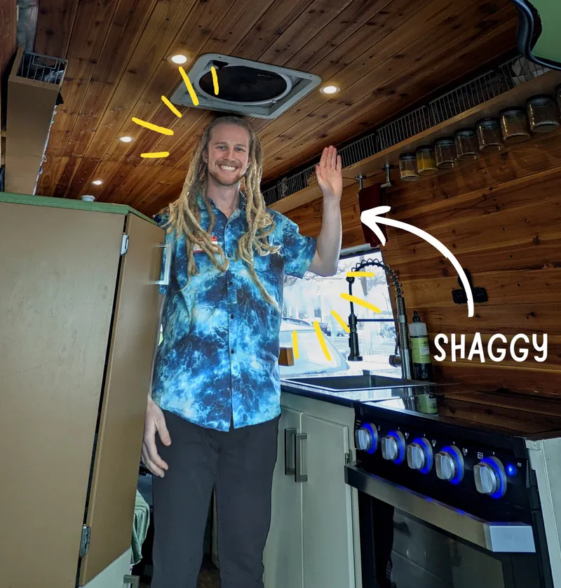 a guy named Shaggy in an RV