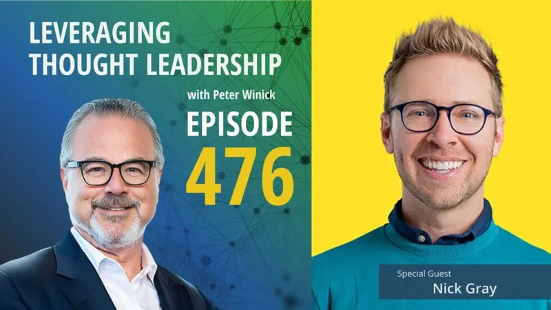 header text: leveraging thought leadership with peter winick