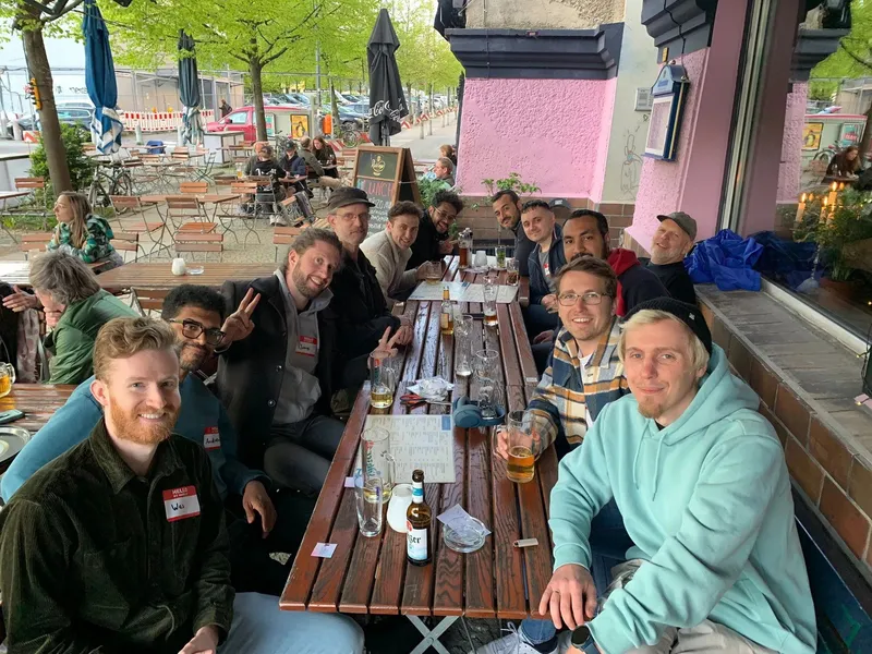 group photo of people with name tags