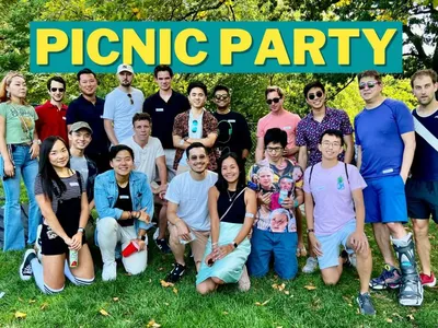 header text: picnic party